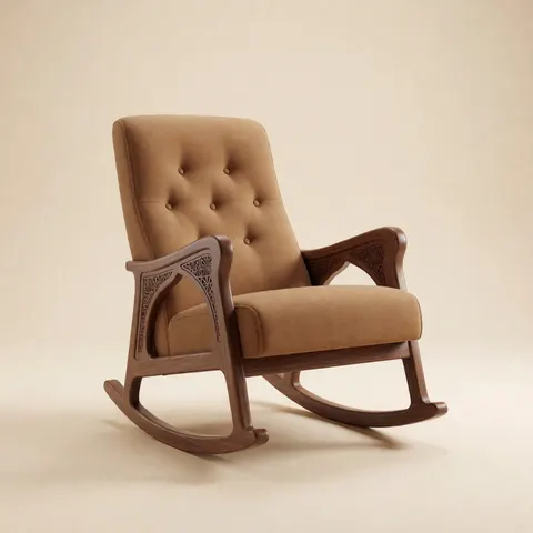 كرسي هزاز كلاسيكي عربي معاصر — جملي دافئ